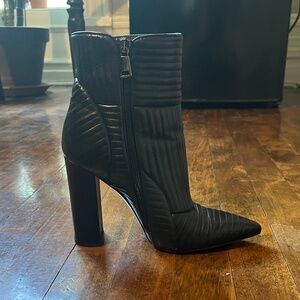 Black Booties with 4in heels